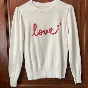 Love pullover sweater